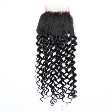 Wholesale Cheap hair Water Wave 4*4 Lace Closure Unprocessed Peruvian Virgin Human Hair Closure 4*4 lace