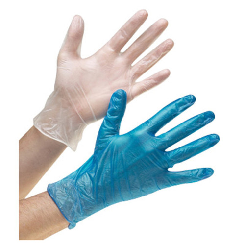 guantes de vinilo de plástico desechables transparentes suaves y cómodos