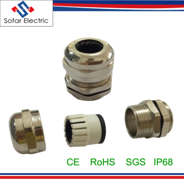 IP68 Nickel Plated Brass Cable Glands