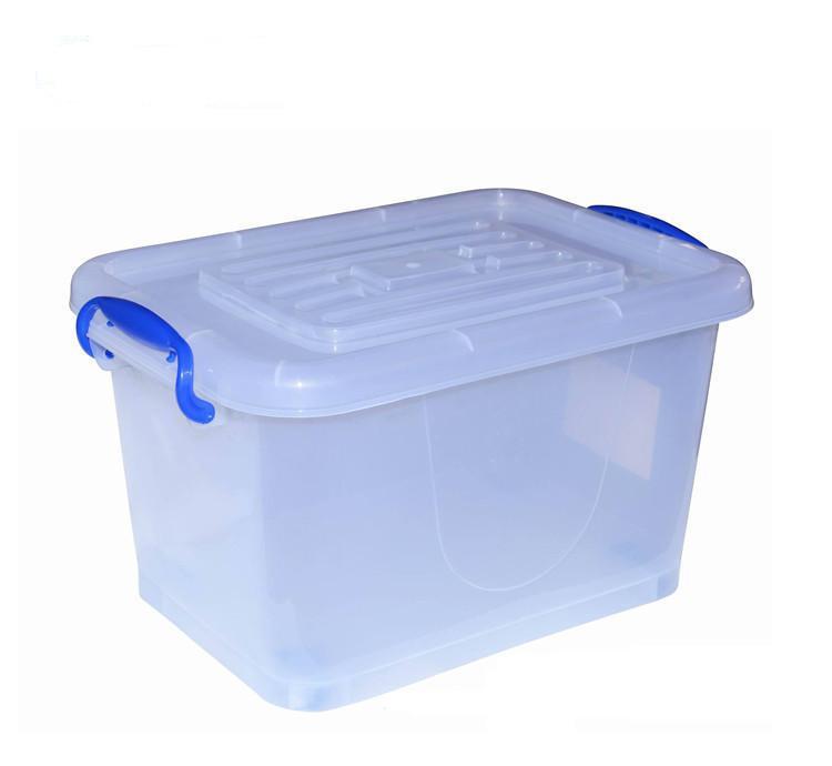 Boîte de rangement en plastique transparente sans verrouillage KeepBox