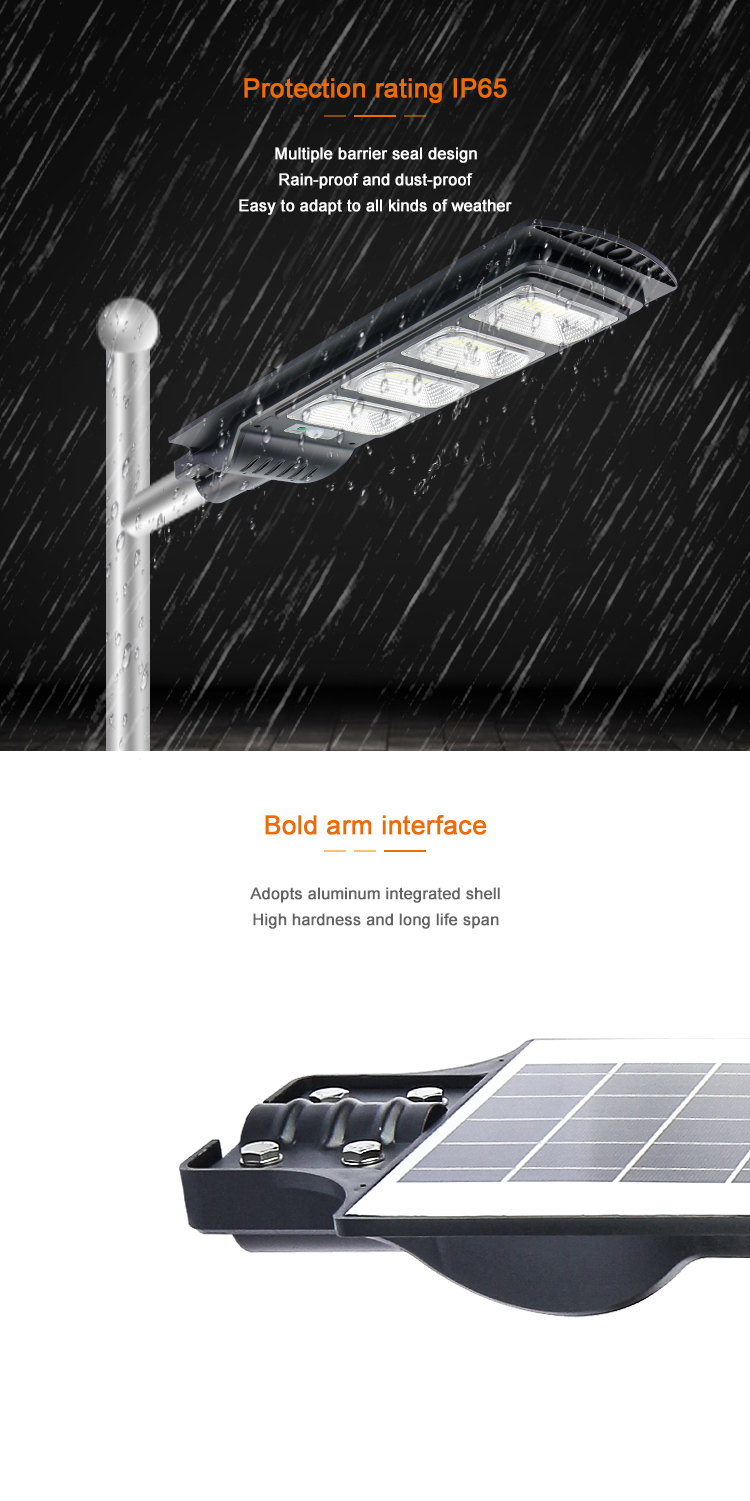 KCD ce rohs road outdoor smd 9000lm powered all in one led solar street light 100w