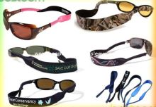 Colorful Neoprene Sunglass Strap For Sports / Sun Glasses Neck Cords