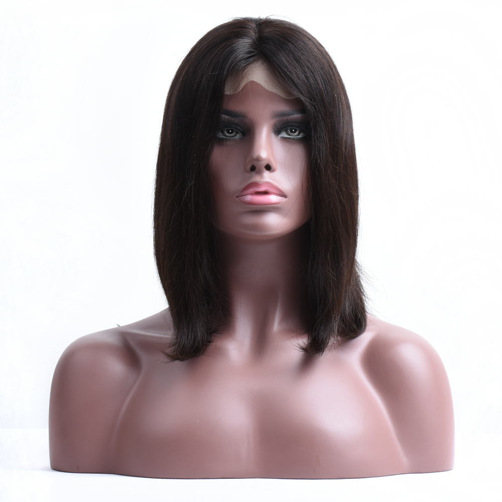 peruvian human hair wigs for black women straight hair lace frontal wigs