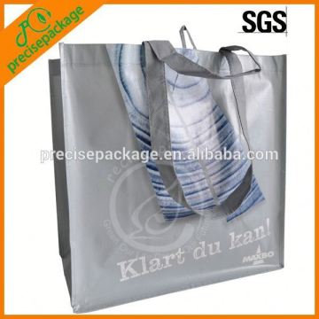 Large laminated grocery bag with twin handle