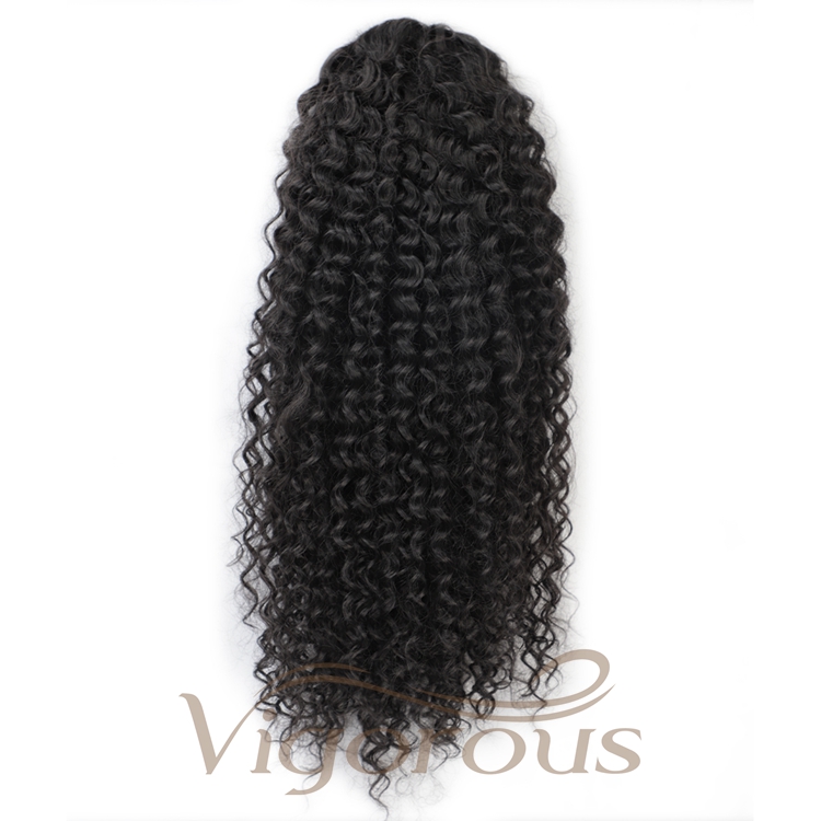 Cheapest Wholesale For Black Women High Curly Long Wrap Around Clip In Drawstring Girls Hairpiece Hair Ponytail Extensions