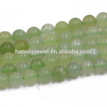cheap green prehnite beads loose gem stone  for necklace stones beads for diy jewelry
