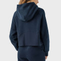 Chaqueta deportiva con capucha de cremallera de invierno para mujeres