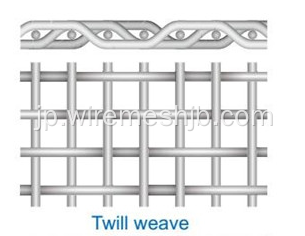 ステンレススチールツイードウィーブワイヤメッシュ
