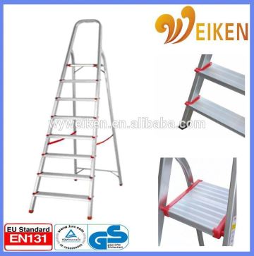 WK-AL208 8 steps price aluminum step ladder fixed ladder