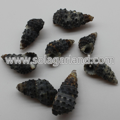 18-28MM black natural shell beads charms for jewellry making