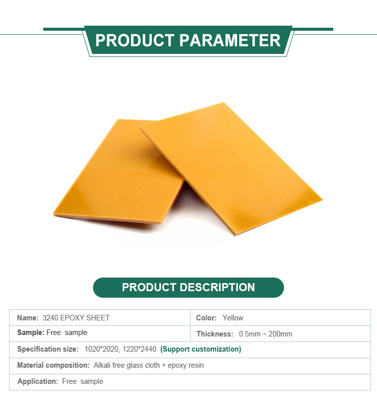 Insulation Material Fiberglass 3240 Epoxy Resin Glass Fiber Board 4x8 For Electial Devices