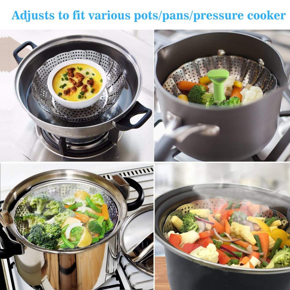 Cuiseur à vapeur de légumes en acier inoxydable