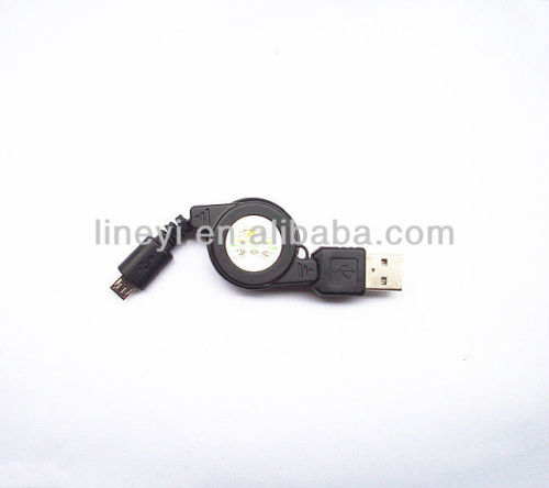 Retractable Micro USB cable 5pin