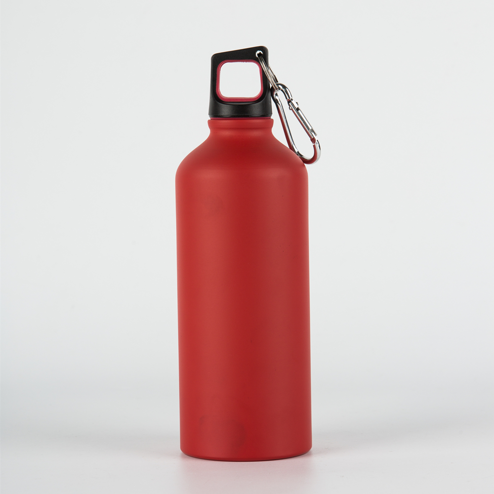 Rote leere Europa Sport Aluminium Flasche Handwerk