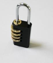 20mm Black-plated Brass Combination Padlocks