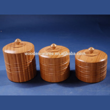 Bamboo tea canister