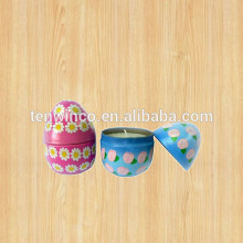 Egg Shape Candle Tin Box