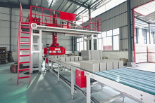 Gypsum block made by machine mill