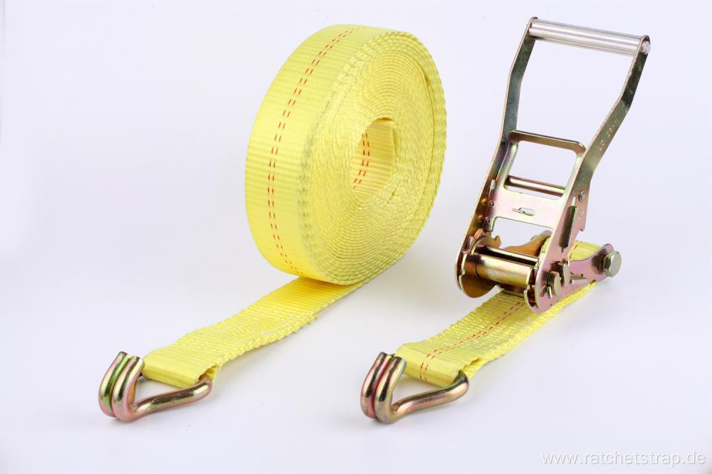 2"RATCHET LASHING STRAP  5T  YELLOW