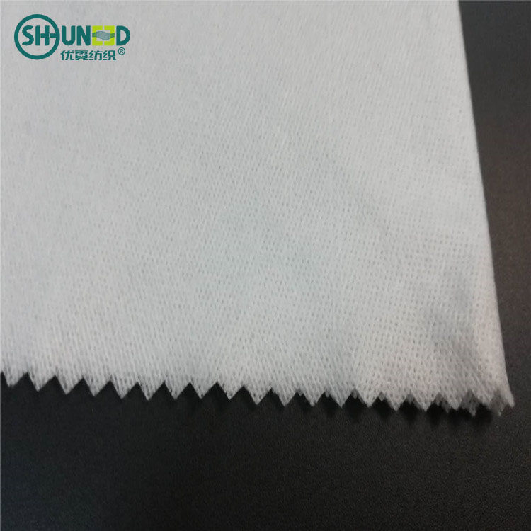 Biodegradable Cross lapping Spunlace Tencel and Bamboo nonwoven fabric for facial mask and smooth wipes using