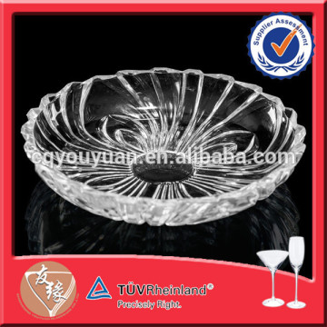 Custom Glass Dinnerware Round Fruit Platter