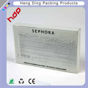 fashinable style pvc cosmetic box plastic folding printed package