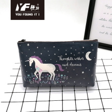 Unicorn style PU cosmetic bag