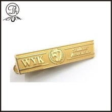 Shinny tie clip engraved on tie clips