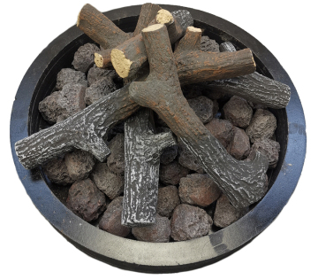 ABLE Ceramic Fiber Wood Fire Bowl Logs