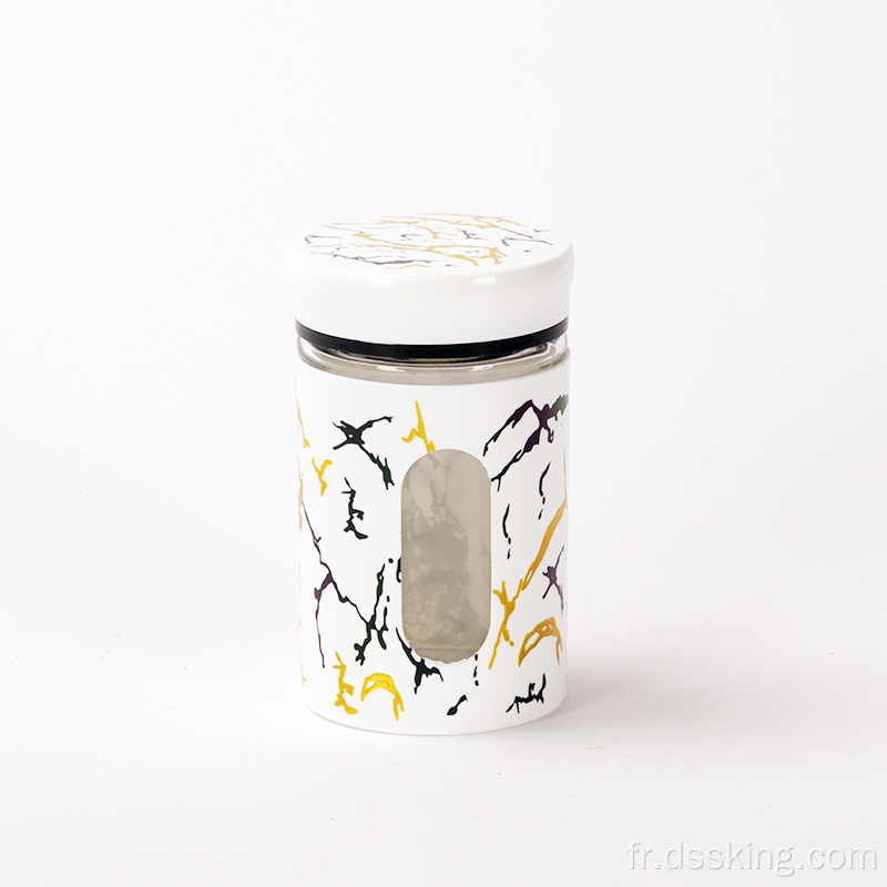 Mini Marbl Jar Set Set Jar Candy Rangement Conteneurs pour la bouteille de cuisine