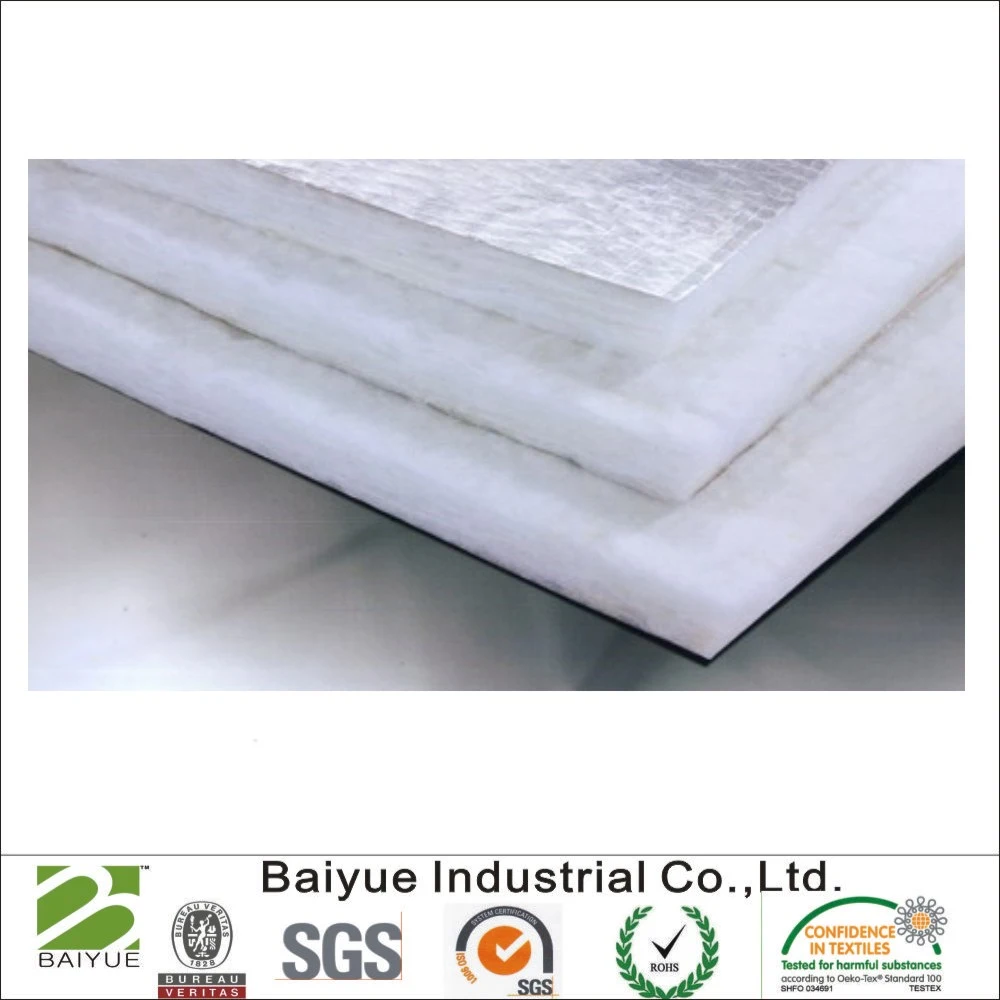 Aluminum Foil Faced/Laminated Polyester Heat Insulation Batts