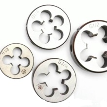 Used HSS M12x1.5 Metric Round Thread Die Right Hand for Hand and Machine Tapping