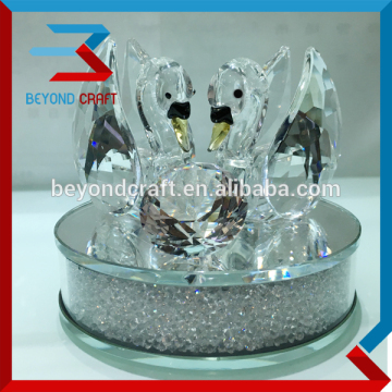 Glorious Decorative Crystal Swan Show Piece