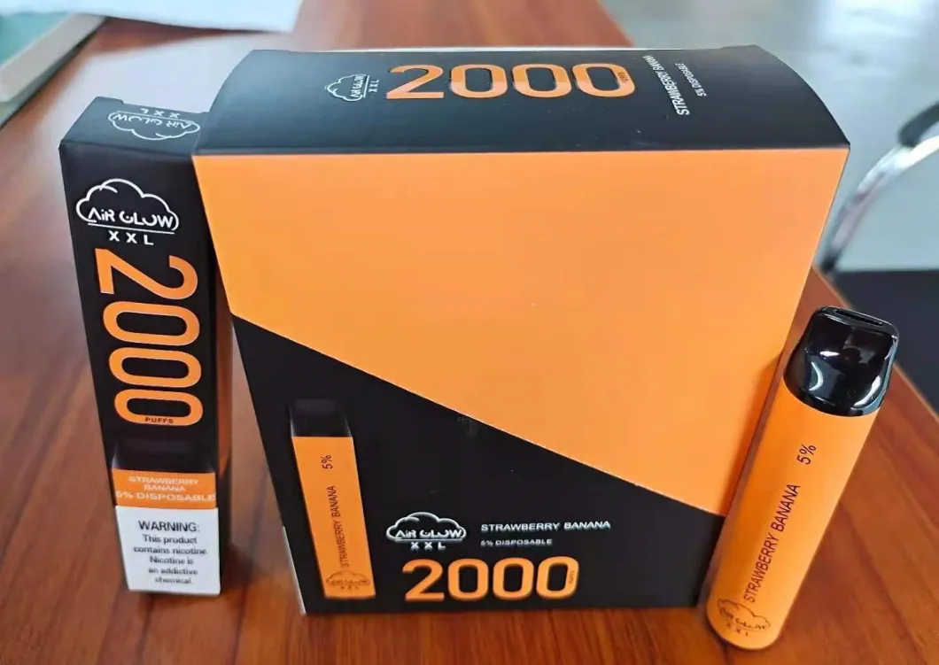 Air Glow XXL 2000 Puffs Disposable Cigarette Vape Aierbaita Factory Price