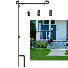 Custom Logo Carbon Steel Garden Flag Pole