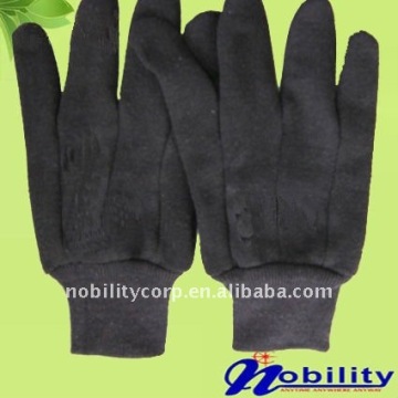 100% cotton 7 OZ coffe interlock liner work gloves