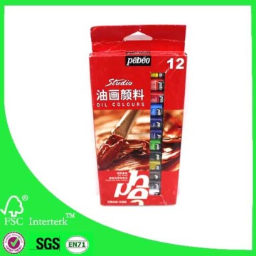 Pebeo 12x12ml oil colours for artist quality manufacturer