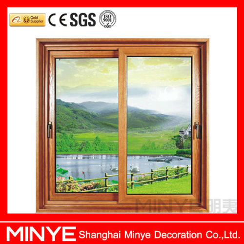 Chinese aluminium sliding window,wood aluminum window profile