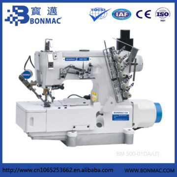 BONMAC Brand W500-01DA/UT Direct Drive High Speed Interlock Flatlock Industrial Sewing Machine With Auto Trimmer
