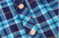 Boy's geruite flanellen shirt met lange mouwen