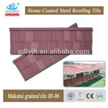 Decorative colored sand coated metal roof tile
