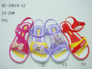 2016 BZ-10619 PVC sandal kids fancy sandal fashion colorful summer sandal PVC shoes