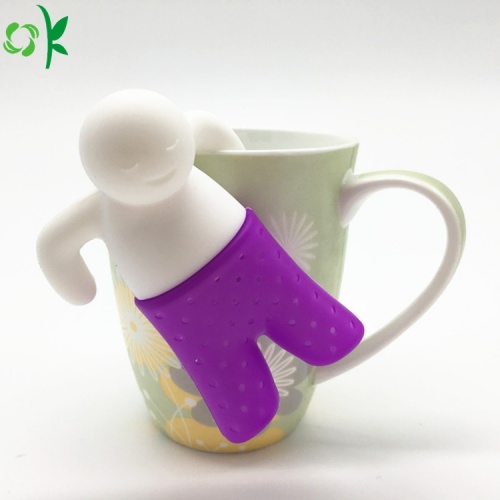 BPA Free Man Silicone Tea Infuser untuk Bepergian