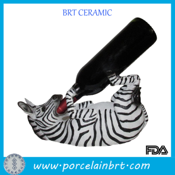 Novelty Decorative Animal Ceramic Wine Bottle Holder Set