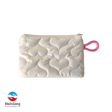 Ins-Style Bowknot Silver Shiny Makeup Bag