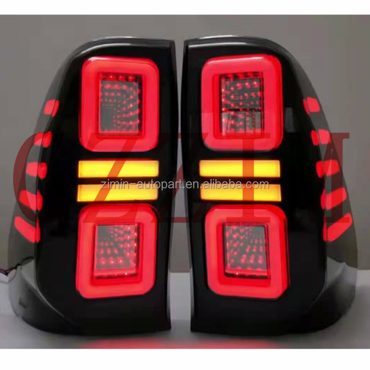 Car Parts Rear Lamp 3D design LED Tail Light For Hilux revo rocco 15-21 taillight