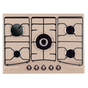 Indesit 5 Burner Steel Hob in Italy