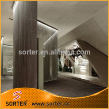 Designer home decor door metal beaded blackout curtain