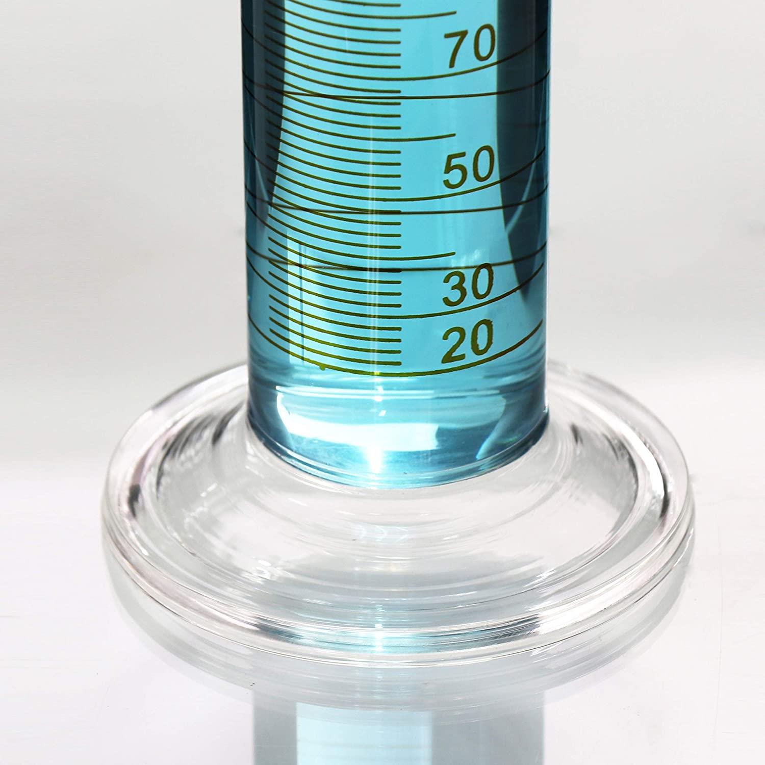 Glass Graduated 250ml Measuring Cylinder Tube With Round Base And Spout