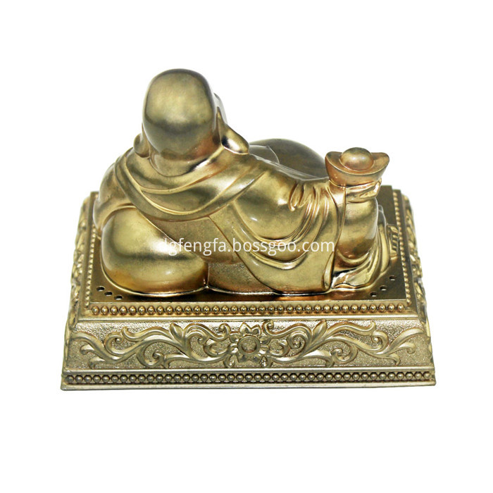 Zinc alloy gold plated buddha statue